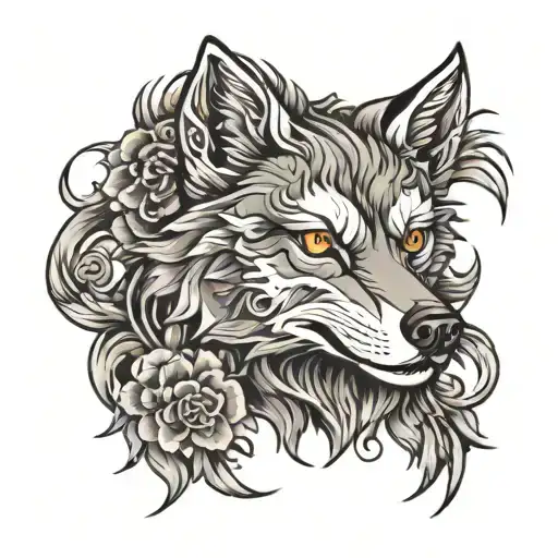 Wolf Chest Tattoo For Men