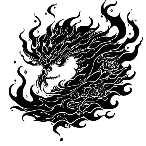 Underwater Faceless Warrior Ed Hardy Fire