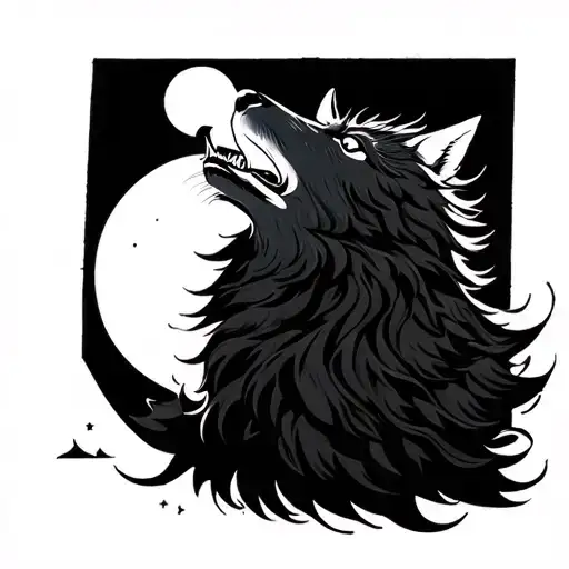 Wolf Howling At The Moon