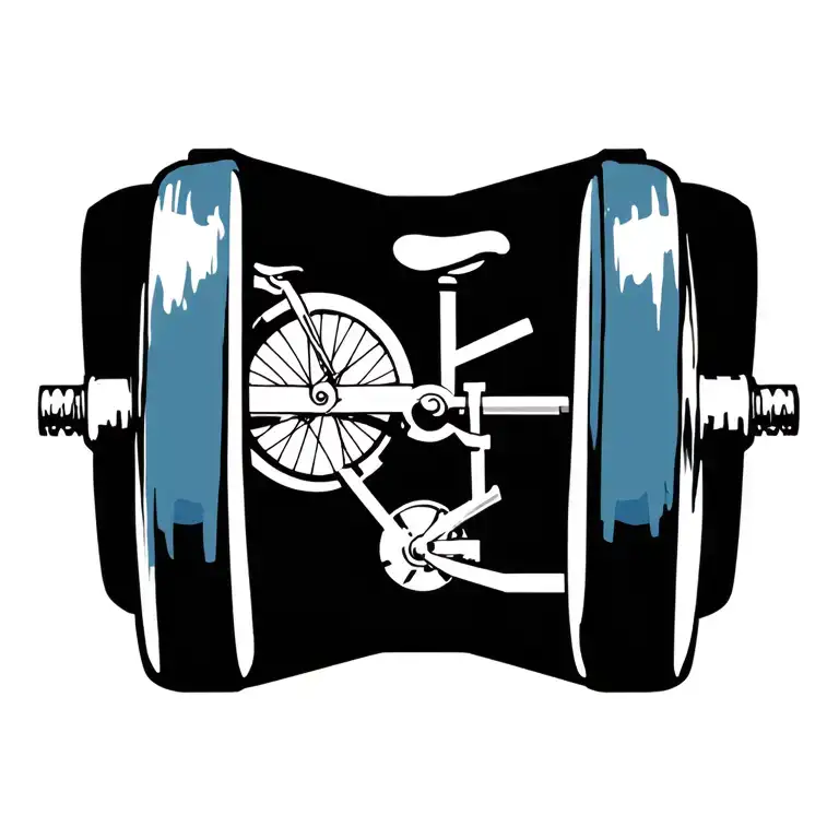 Bicycle Dumbbell Accounting Symbols Surrounded