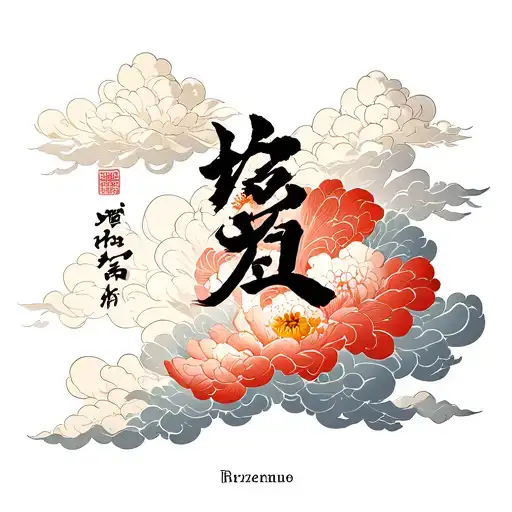 Perseverance Written In Words With Clouds