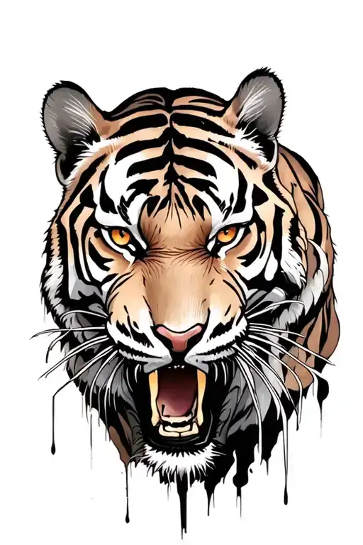 Ripped Skin Tiger Emerging