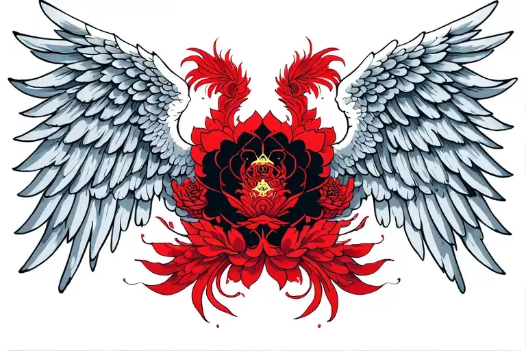 555 Inbetween Angel Wings