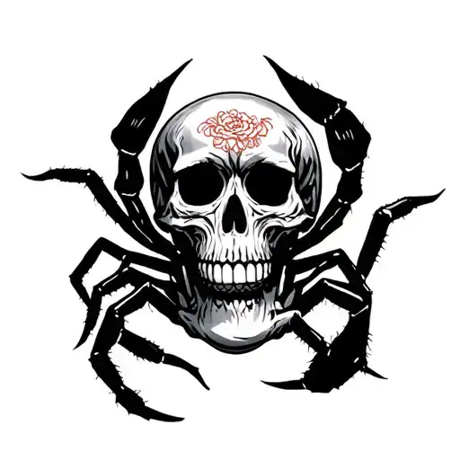 Skull And Spide