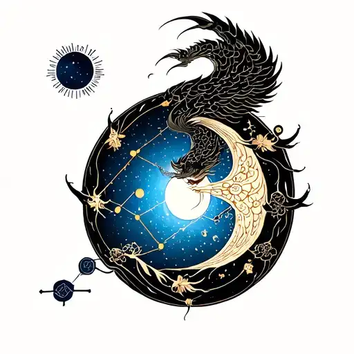 Aquarius Constellation Reflecting