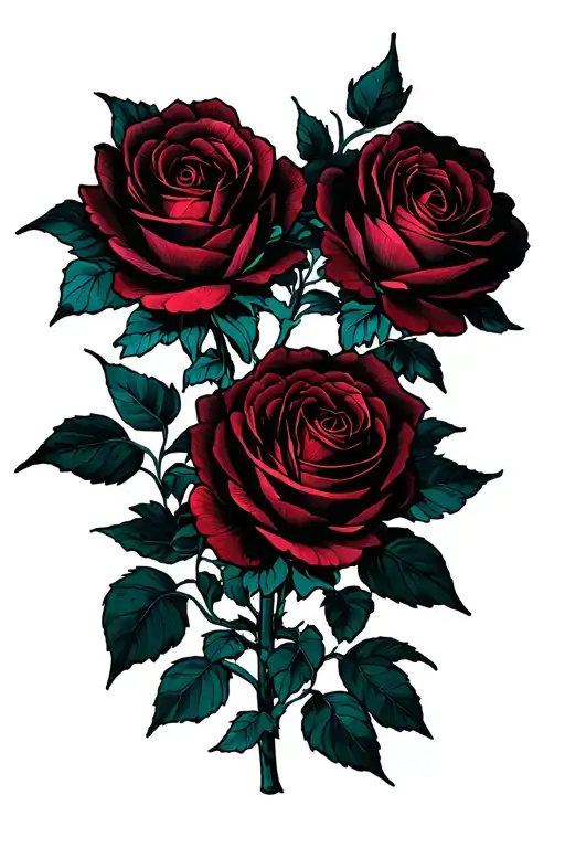 Roses Growing Together Sleeve