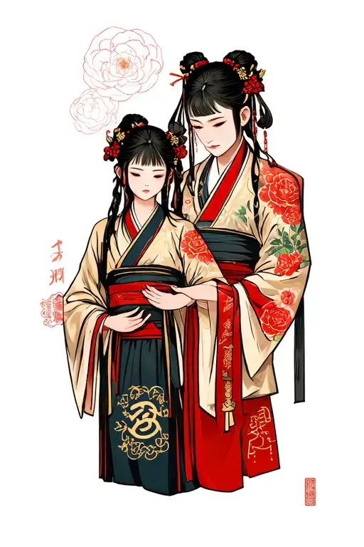 Father And Daughter Rune