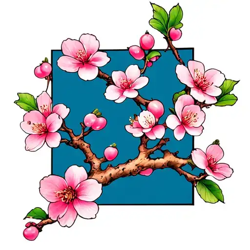 Small Cherry Blossom Branch