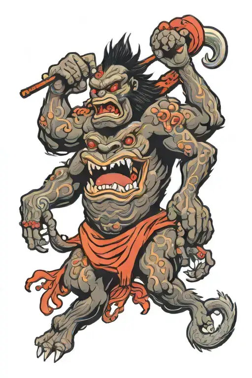 Raging Demon Oni Gorilla