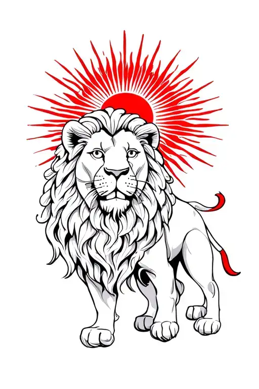 The Lion And Sun In The Persian Flag
