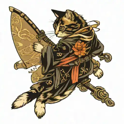 Tattooed Cat That Is A Jedi Knight