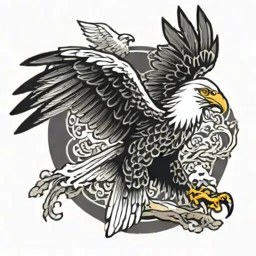 Eagle With Big Wings