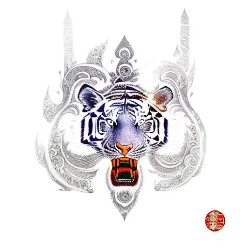 Siberian Tiger Turkic Style