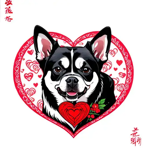 Dogs Hearts One Heart