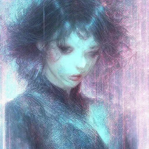 Cyberpunk Style Female Neon