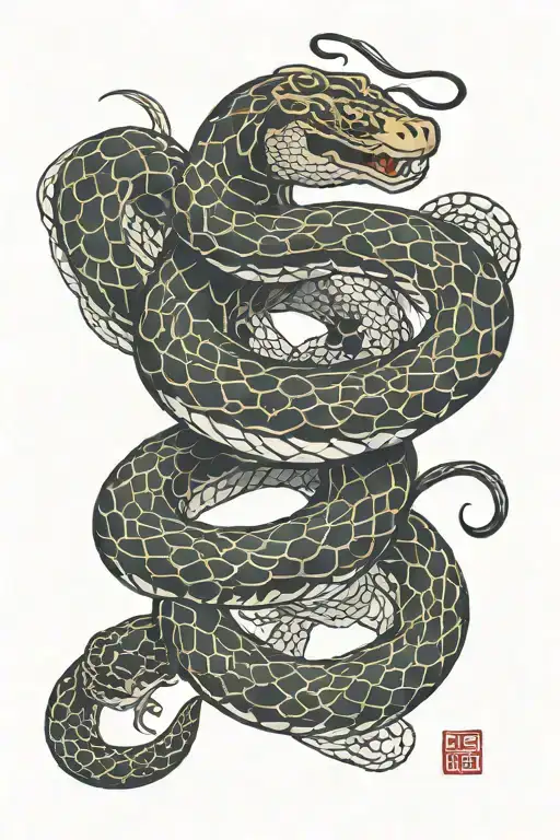 Armoured Snake Intertwined