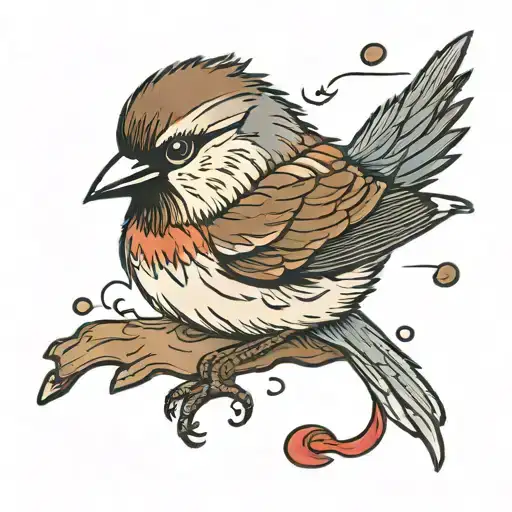Cartoon Sparrow