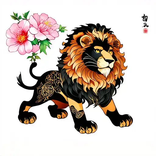 Lion Sakura Flowers