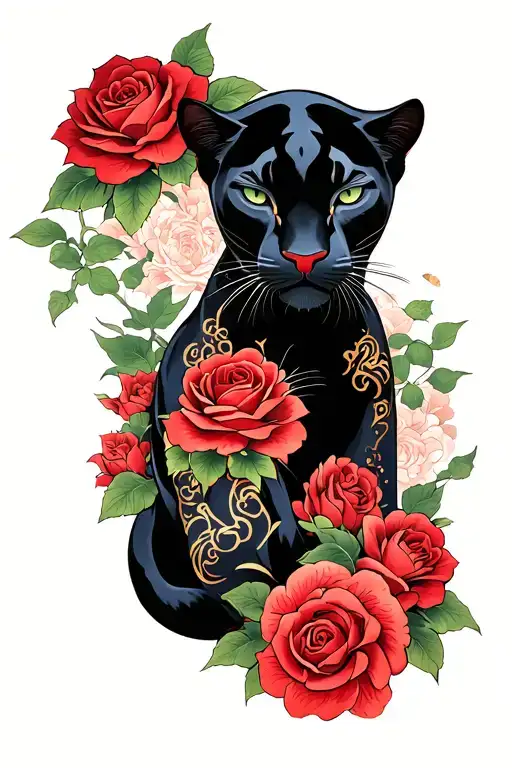 Roses And Black Panther