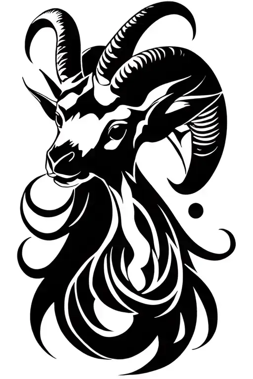 Tribal Aries Zodiac Sign