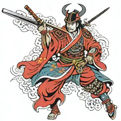 Samurai Warrior Surrounded