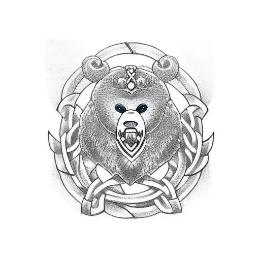 Viking Bear Paw Infnity Knot