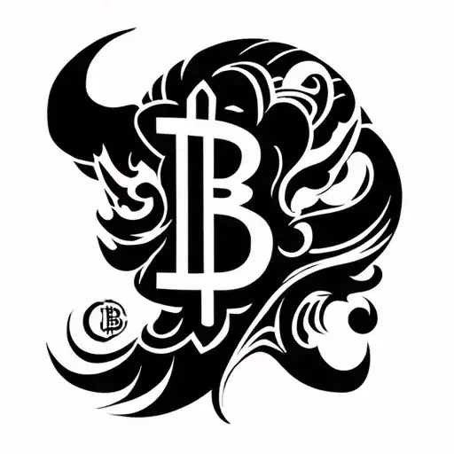 Oni Mask With Bitcoin Symbol