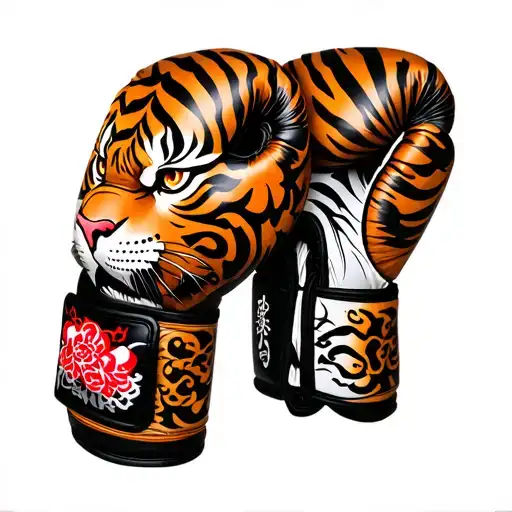 Tiger Head Boxing Gloves