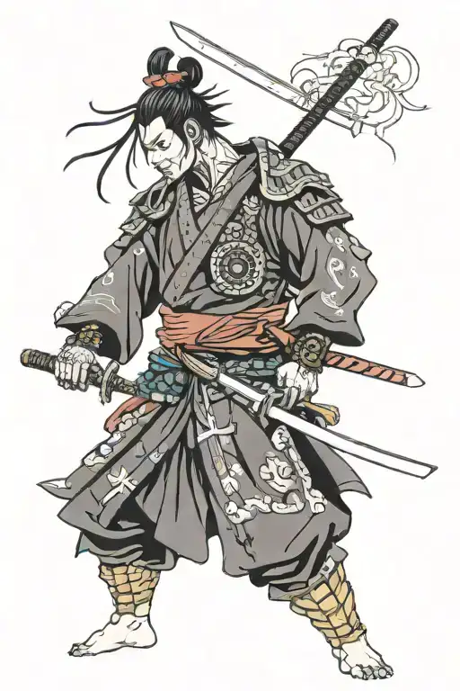 Cyberpunk Samurai Standing