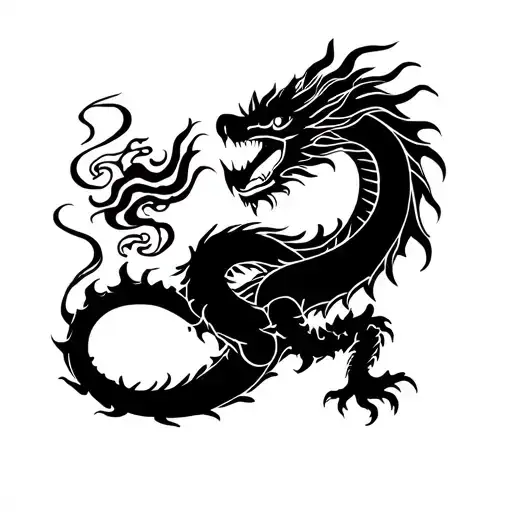 Dragon On The Chest Moving Trough My Arm Sleeve