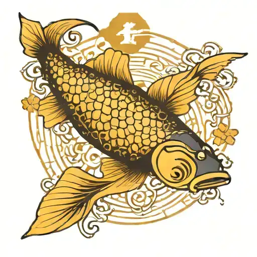 Pisces Zodiac Sign Incorporate With Tech Binary Code Flowing