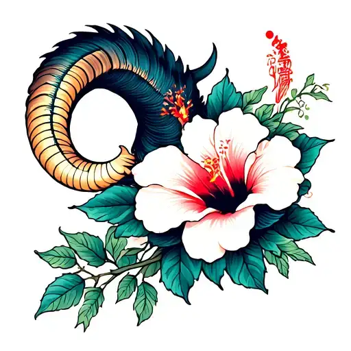 Capricorn And Hibiscus Roselle