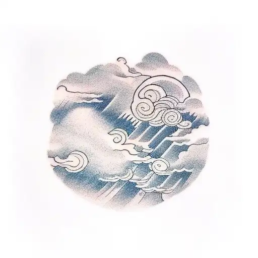 Cloud Pattern Sleeve