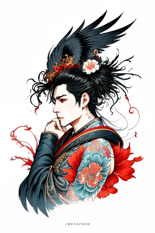 Handsome Yet Intimidating Dark Angel