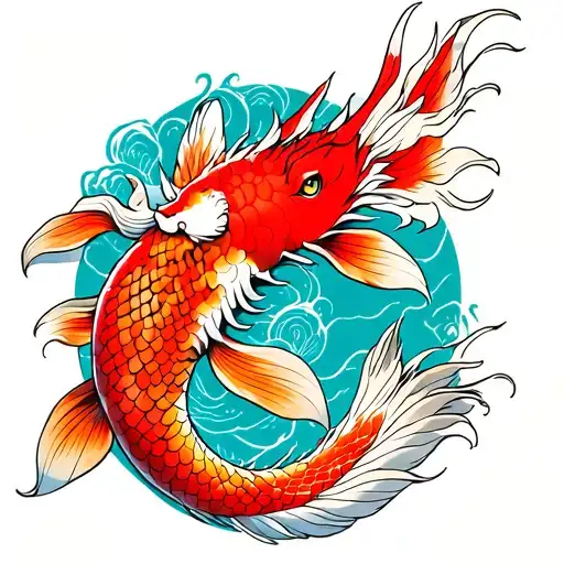 Dragon Koi Kitsune