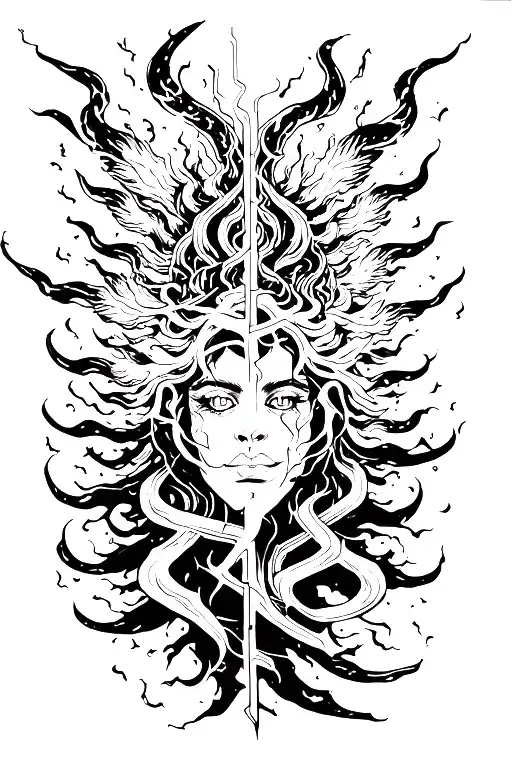 High Voltage Electrical Spark On Aquarius Zodiac Sign