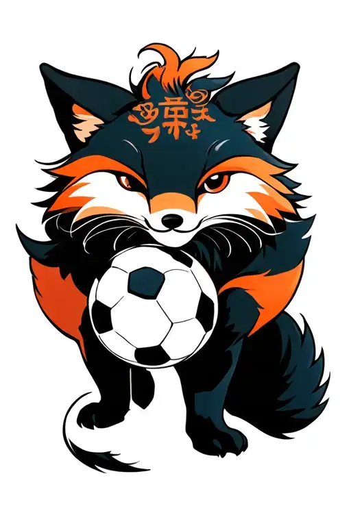 Fox With Soccer Ball