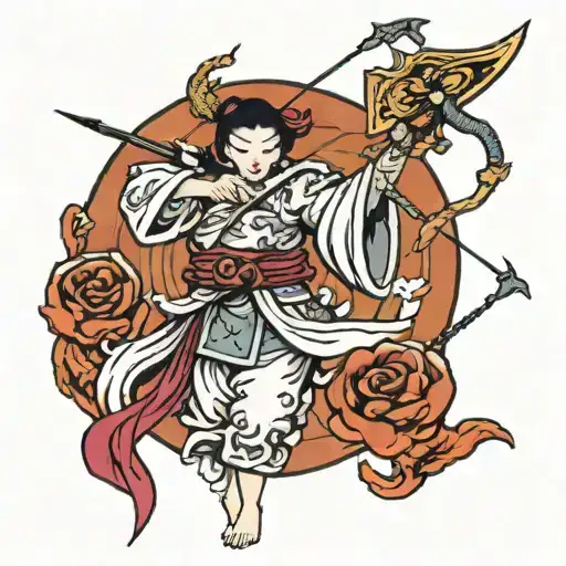 Angel Shooting Arrow At Money Bag