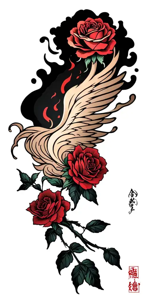 Rose Angle Smoke Rises Like Fire I'm