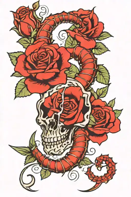 Scorpio And Roses And Heart