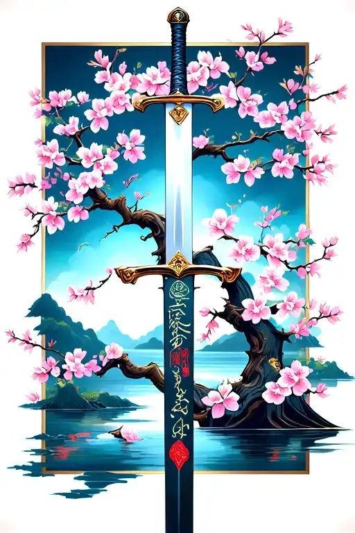 Sword Cherry Blossom Tree