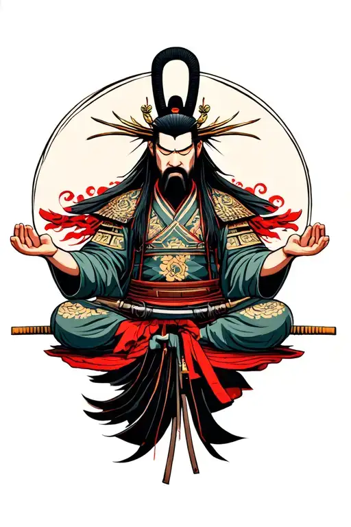Samurai Warrior Meditating
