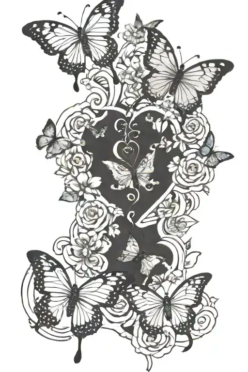 Butterflies Coming Out Of Big Heart