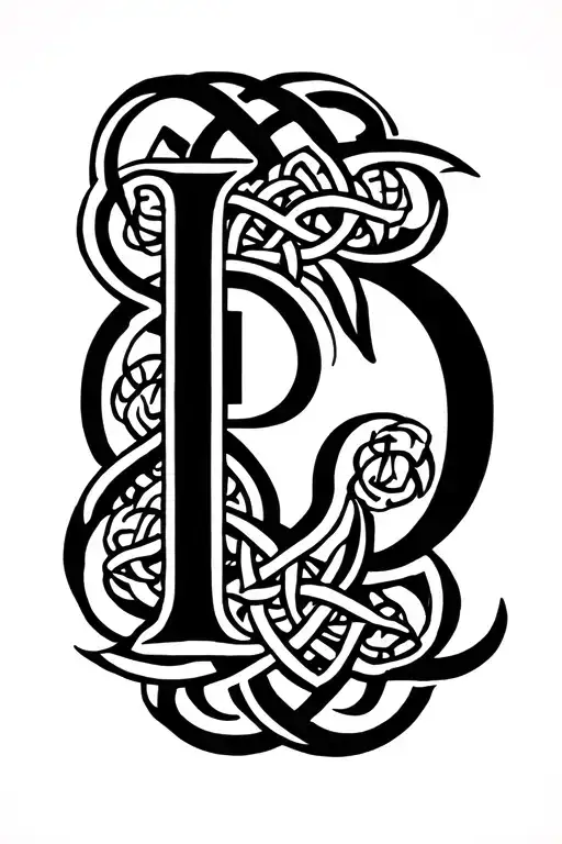 Celtic Letter D