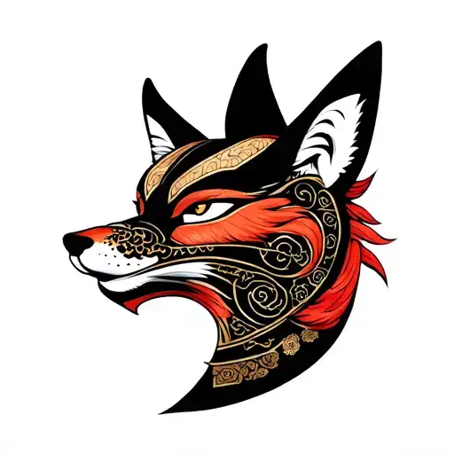 Fox Samurai Mask