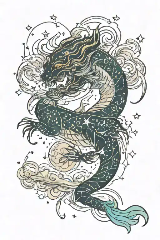 Aquarius Constellation Reflecting