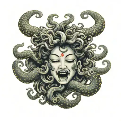 Beautiful Medusa Winking