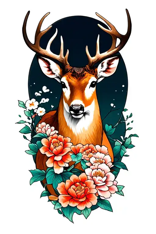 Deer Half Sleeve