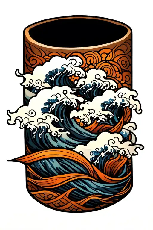 Waves Armband Simple Tribal