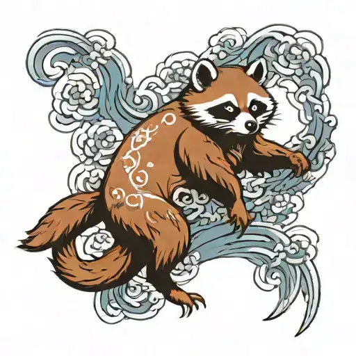 Tanuki Well Endowed With Soju